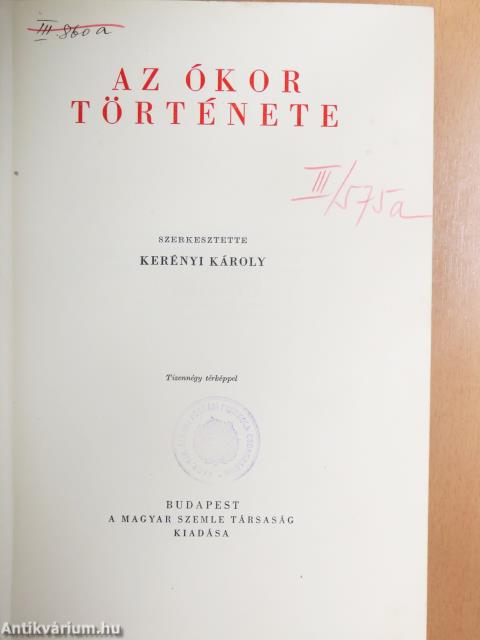 Egyetemes történet I-IV.