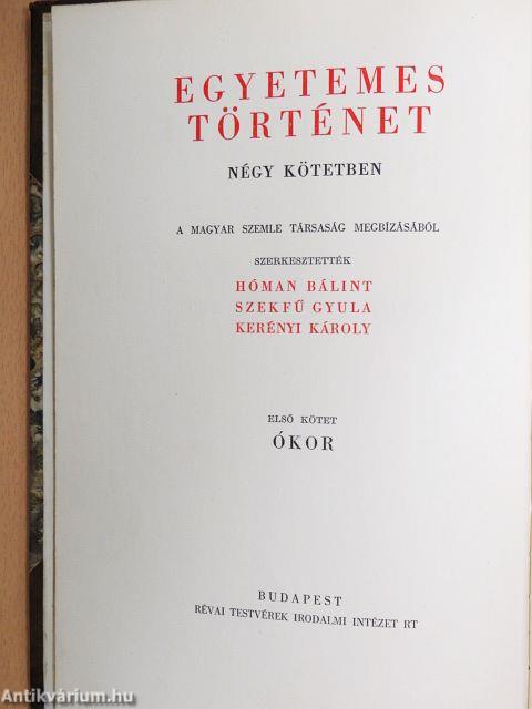 Egyetemes történet I-IV.