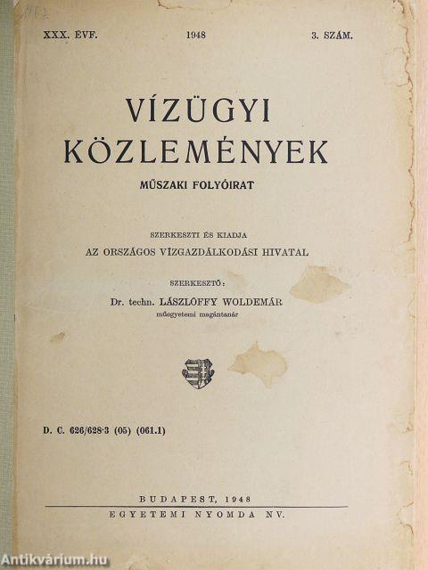 Vízügyi Közlemények 1948/3.