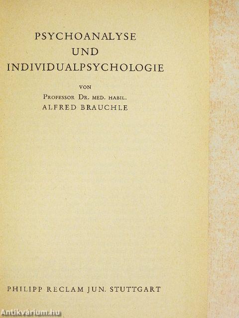 Psychoanalyse und Individualpsychologie