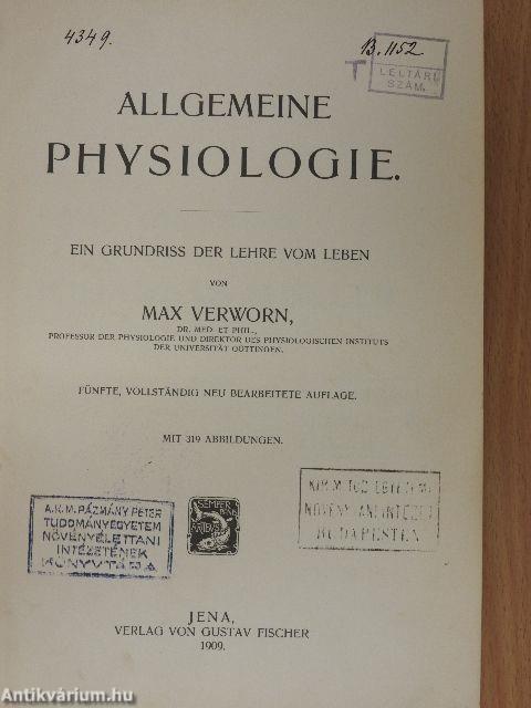 Allgemeine Physiologie