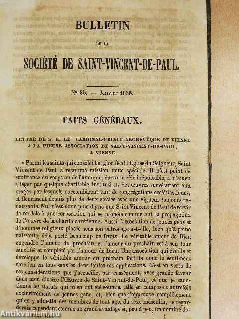 Bulletin de la Société de Saint-Vincent-de-Paul VIII.