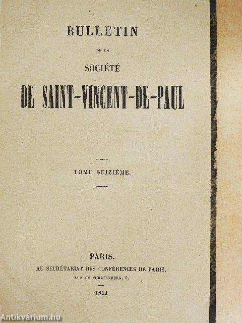 Bulletin de la Société de Saint-Vincent-de-Paul XVI
