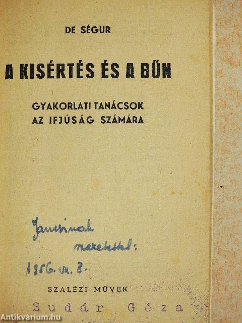A kisértés és a bűn