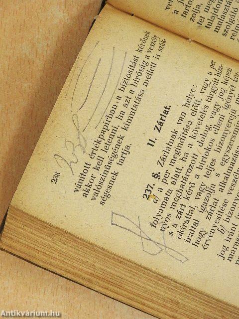 A végrehajtási törvény mai érvényében