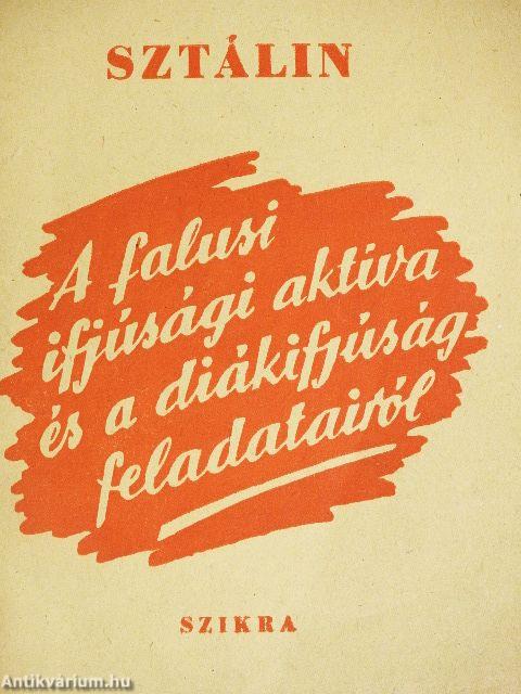 A falusi ifjúsági aktíva és a diákifjúság feladatairól