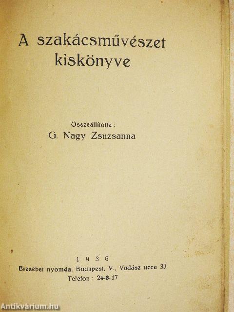 A szakácsművészet kiskönyve