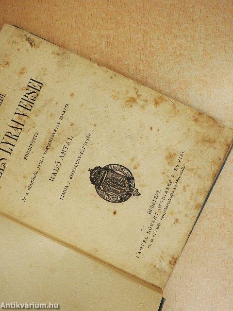 Giacomo Leopardi összes lyrai versei