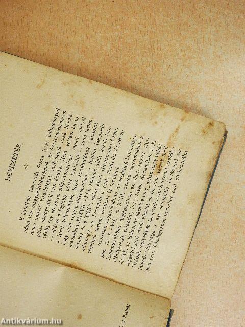 Giacomo Leopardi összes lyrai versei