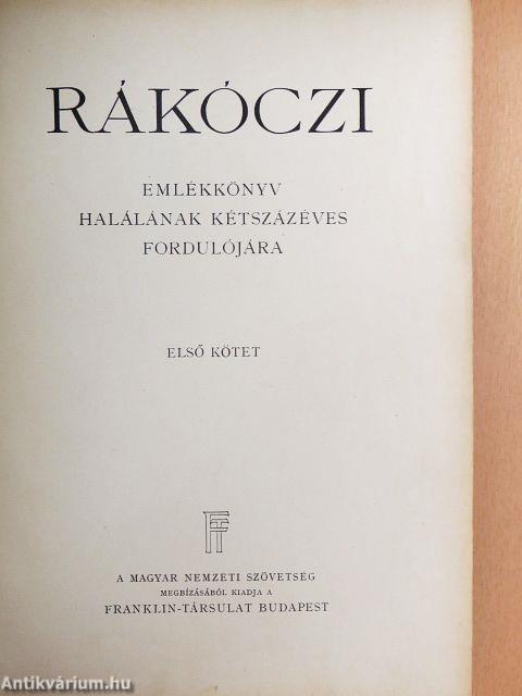 Rákóczi emlékkönyv I-II.