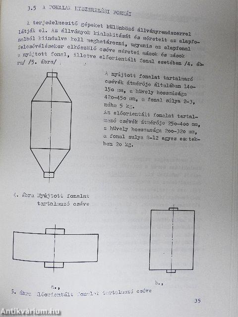 Fonalterjedelmesítés szakmai ismeretek jegyzet