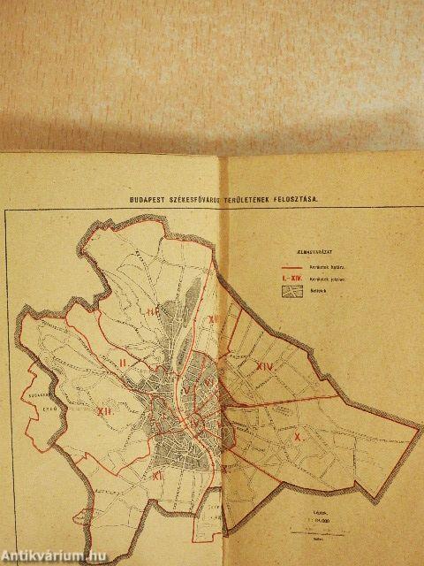 Budapest Székesfőváros Statisztikai Zsebkönyve 1941.