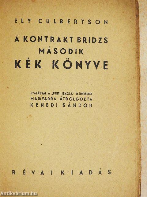 A kontrakt bridzs második kék könyve