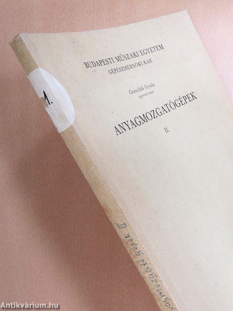 Anyagmozgatógépek II.