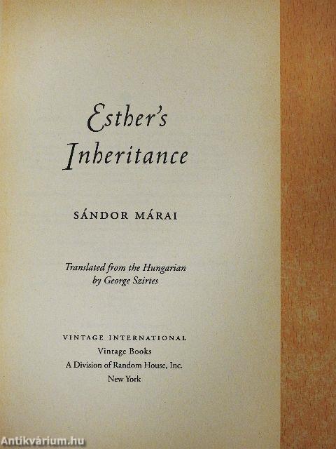 Esther's Inheritance