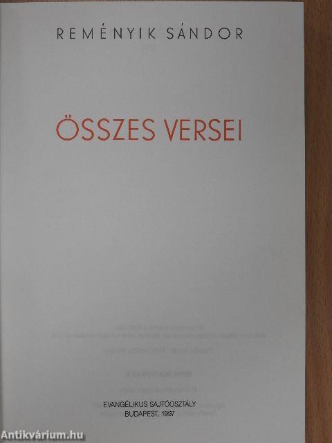 Reményik Sándor összes versei