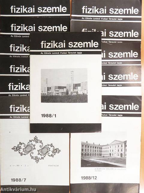 Fizikai Szemle 1988. január-december