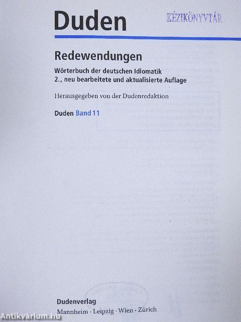 Duden Redewendungen