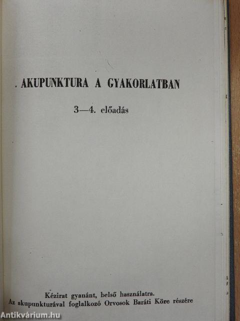 Akupunktura a gyakorlatban 3-4.
