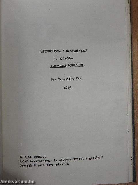 Akupunktura a gyakorlatban 3-4.