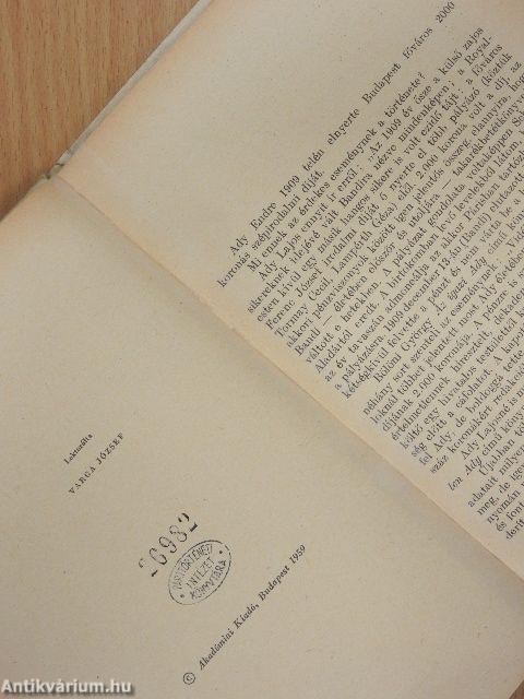 Ady elnyeri a főváros szépirodalmi díját