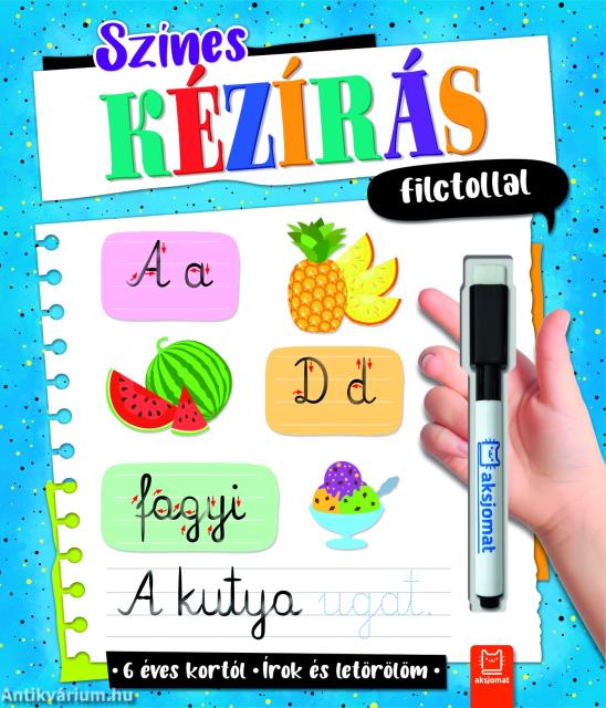 Színes kézírás filctollal. Írok és letörlöm 5+