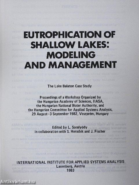 Eutrophication of Shallow Lakes: Modeling and Management