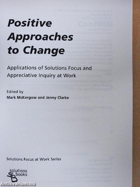 Positive Approaches to Change
