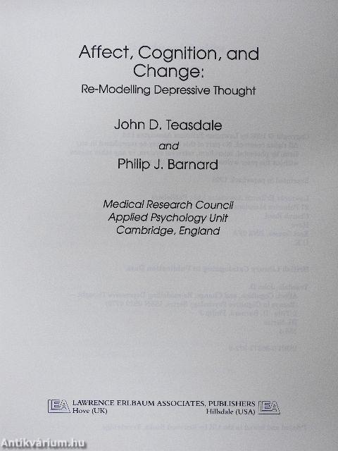 Affect, Cognition, and Change