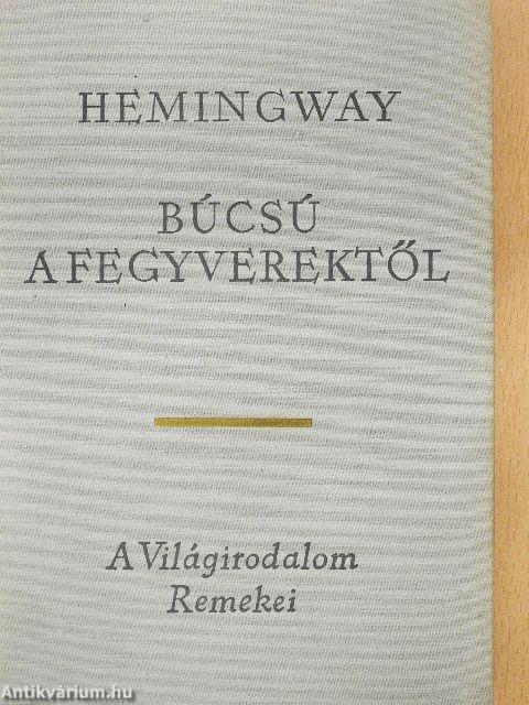 Búcsú a fegyverektől