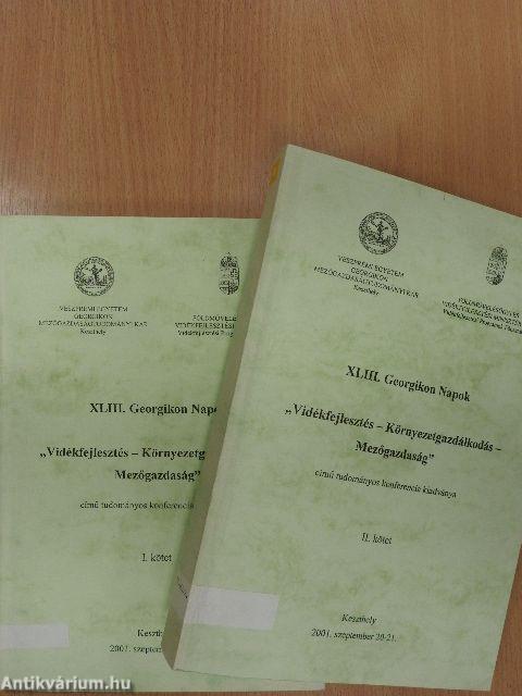 XLIII. Georgikon Napok Keszthely I-II.