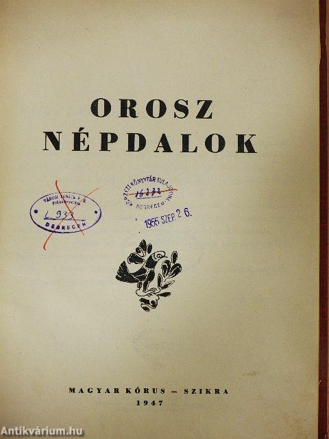Orosz népdalok