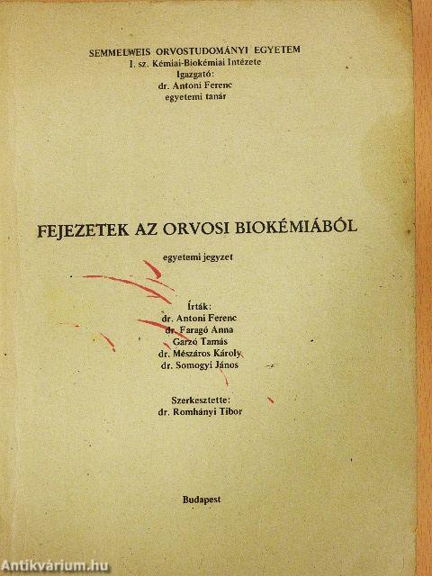 Fejezetek az orvosi biokémiából