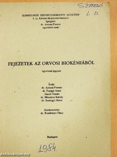 Fejezetek az orvosi biokémiából