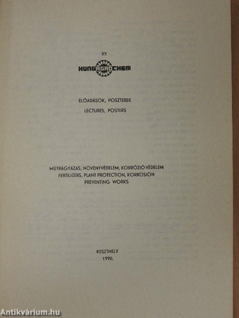 XX. Hungagrochem 1990.