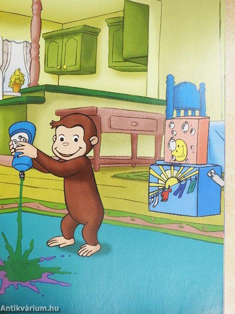 A bajkeverő majom - George takarít