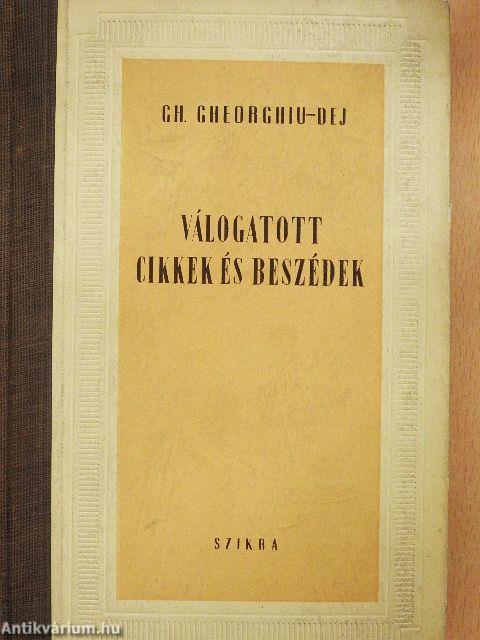 Válogatott cikkek és beszédek