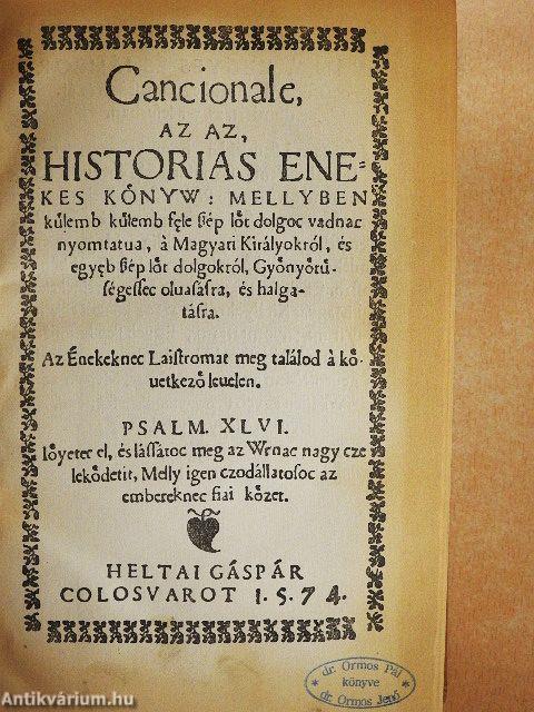 Cancionale azaz históriás énekeskönyv