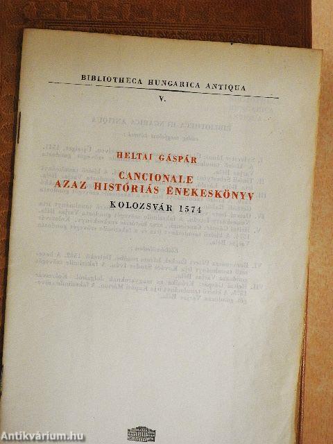 Cancionale azaz históriás énekeskönyv