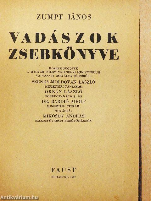 Vadászok zsebkönyve