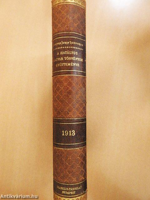 1913. évi törvényczikkek
