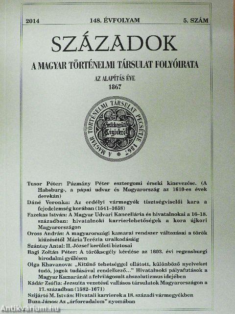 Századok 2014/5.