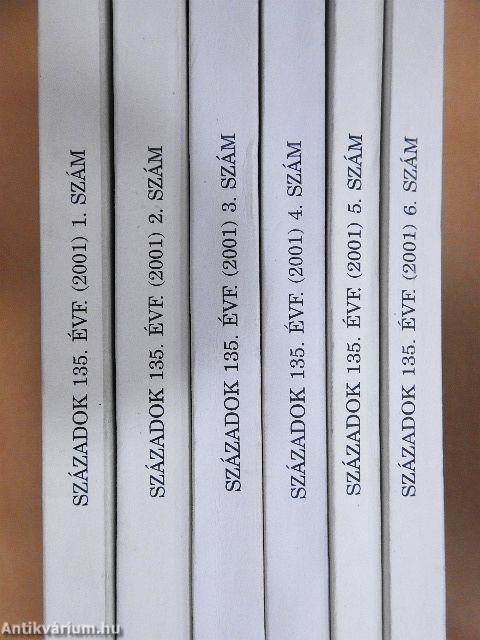 Századok 2001/1-6.