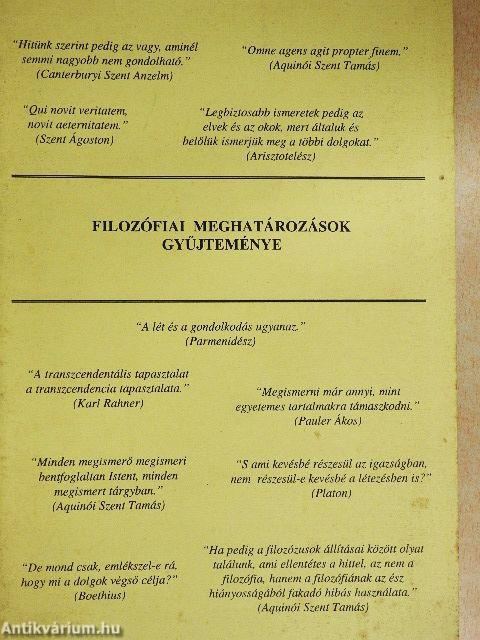 Filozófiai meghatározások gyűjteménye