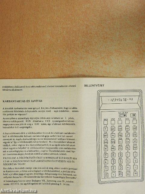 PTK-1072 kezelési útmutató