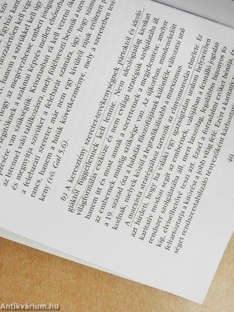 XVI. Benedek pápa Az Isten szeretet kezdetű enciklikája