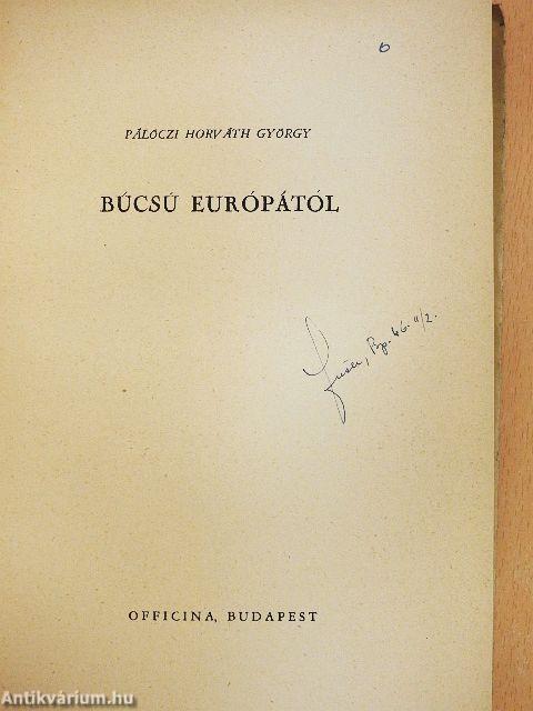 Búcsú Európától