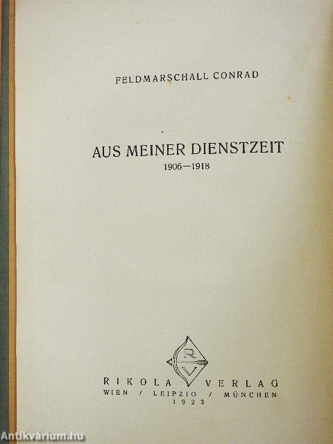 Aus Meiner Dienstzeit 1906-1918 III.