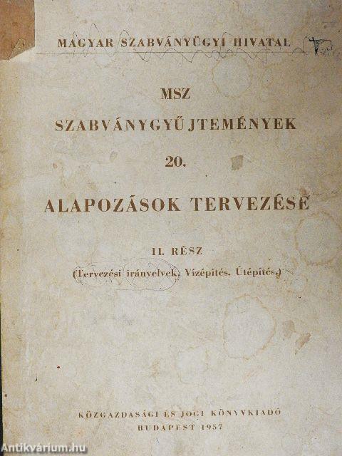 Alapozások tervezése II.