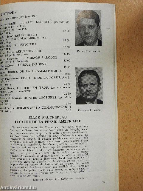 Éditions de Minuit 1969